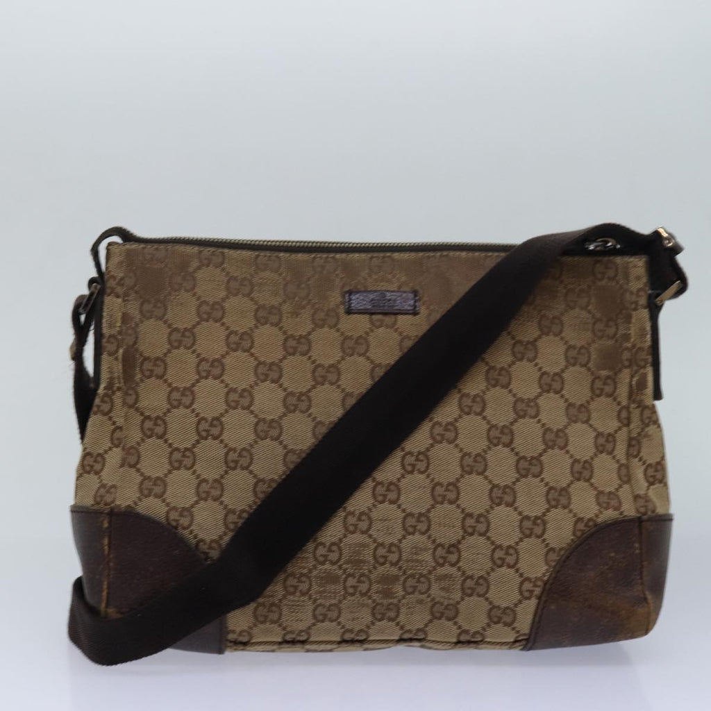 GUCCI GG Canvas Shoulder Bag 2Set Beige Brown ti1799
