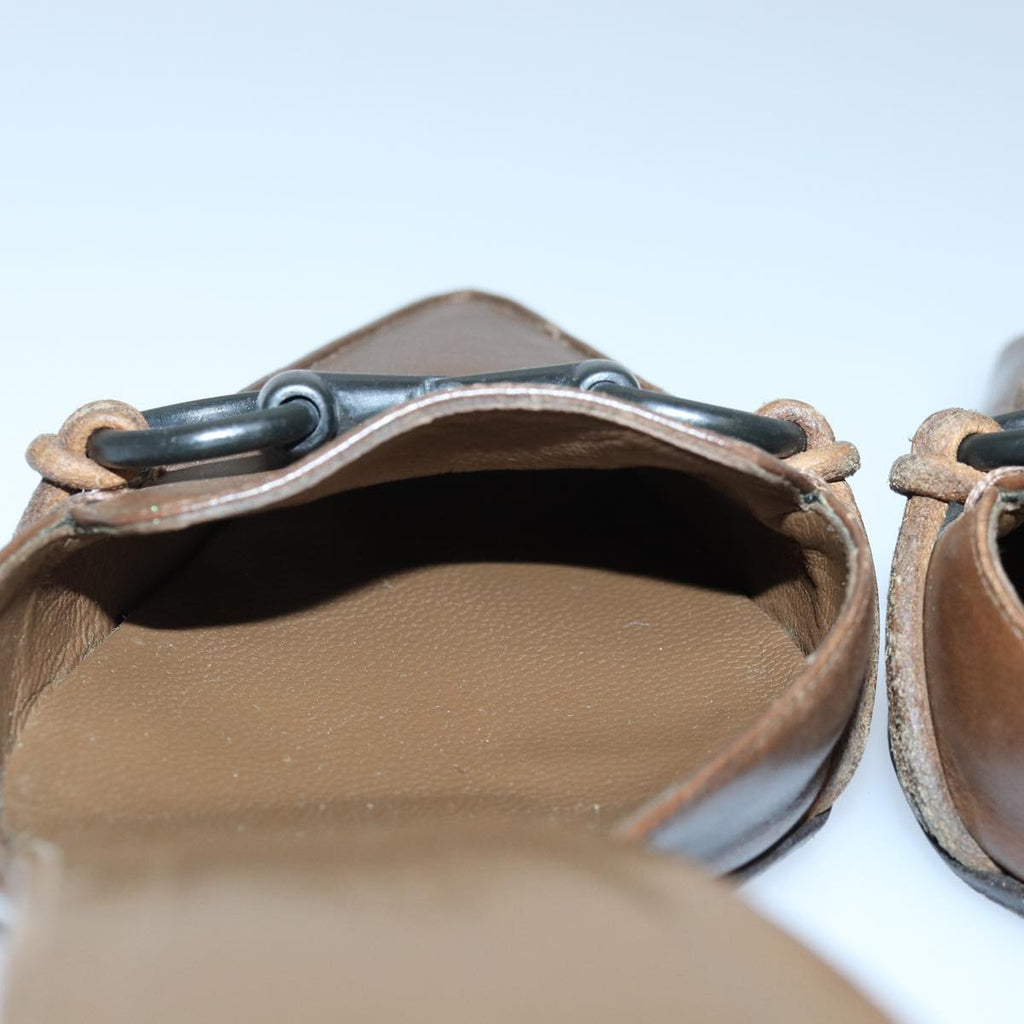 GUCCI High heels Leather 2Set Brown Beige ti1811