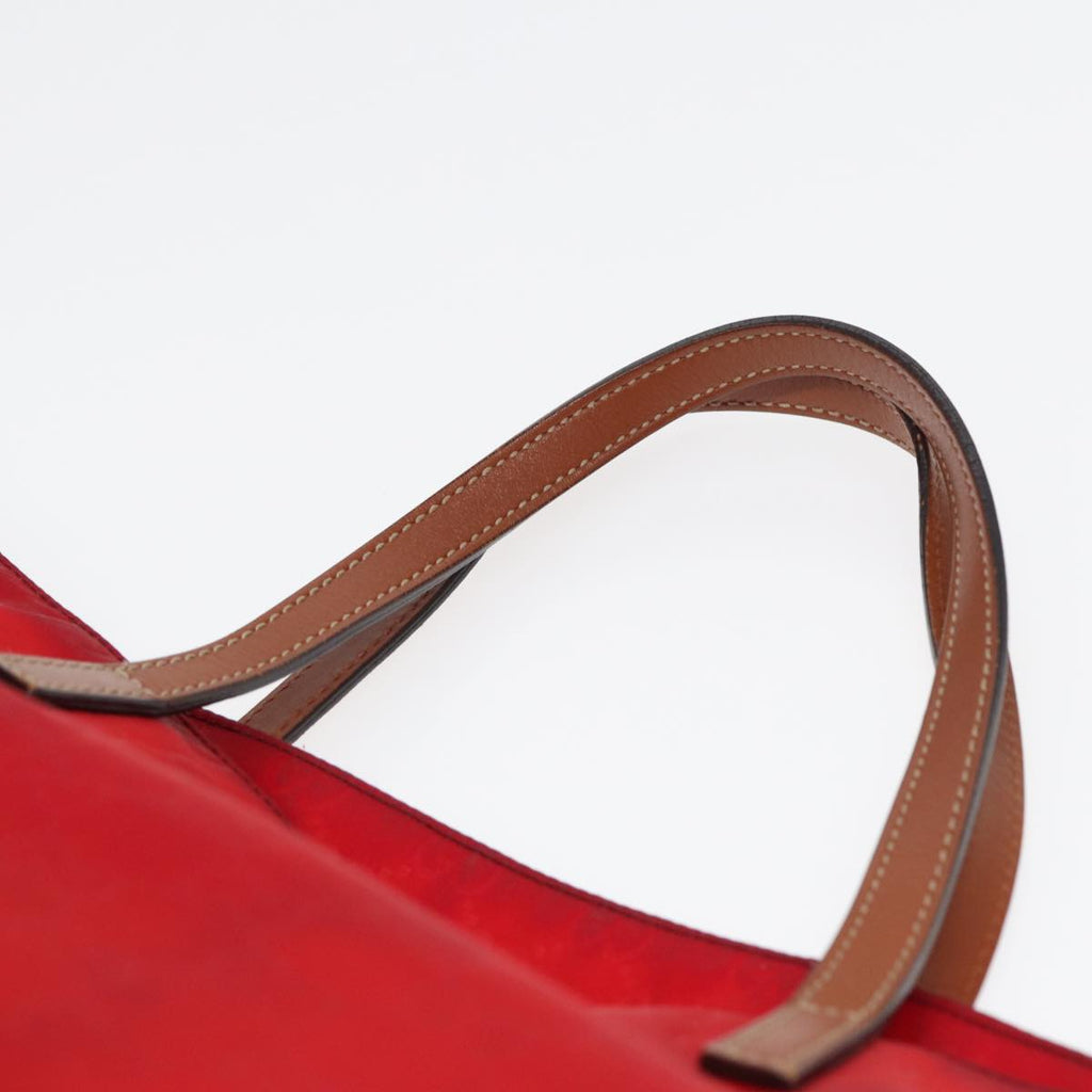GUCCI GG Canvas Tote Bag Nylon Red ti1860