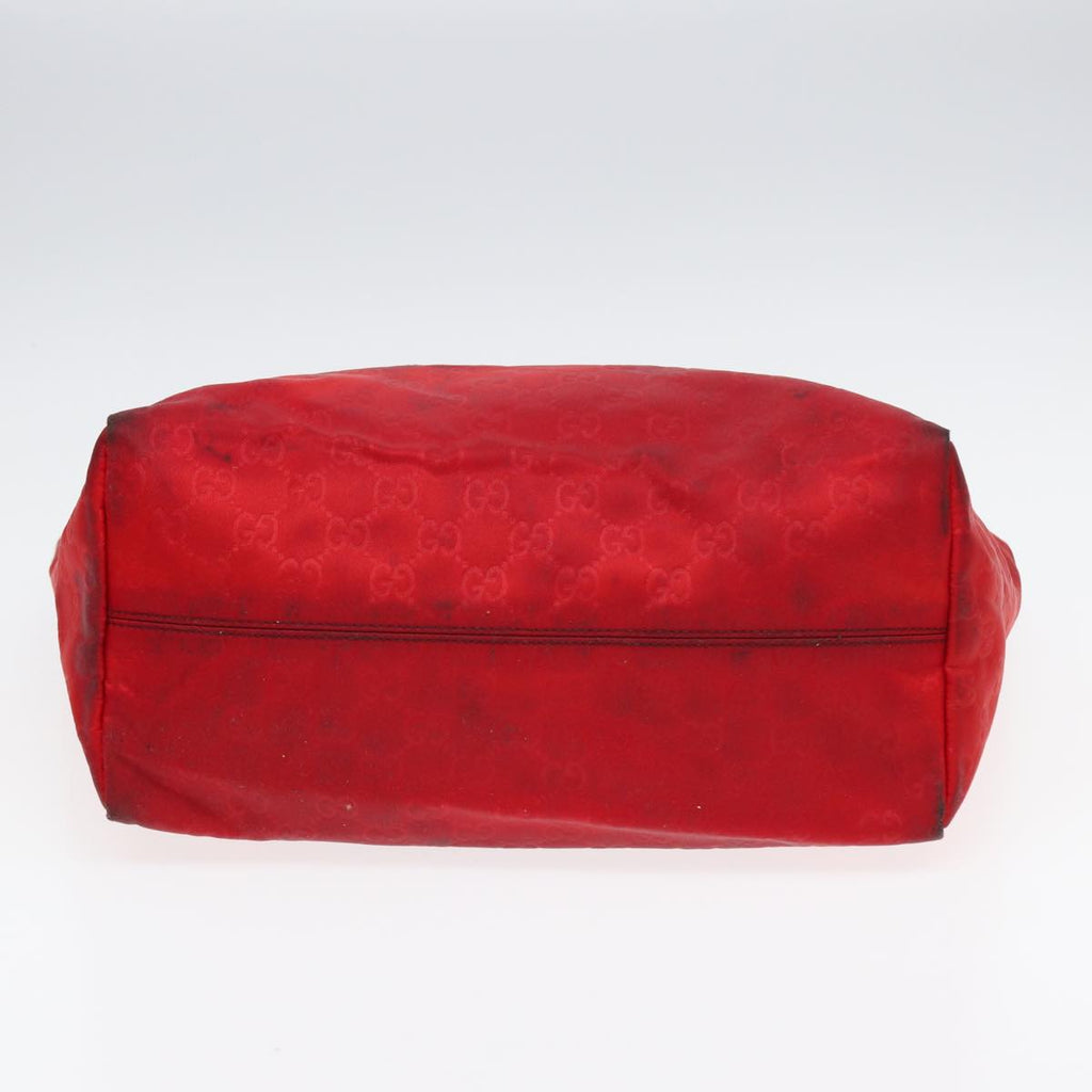 GUCCI GG Canvas Tote Bag Nylon Red ti1860
