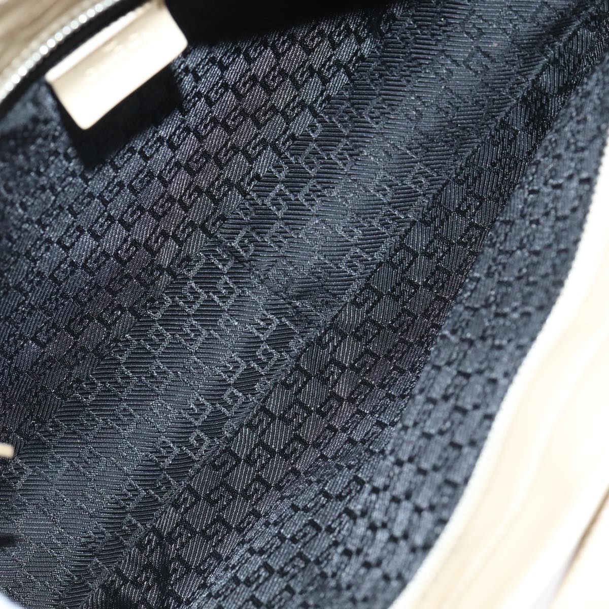 GUCCI Jackie Tote Bag Patent leather Beige 002 1133 ti1886