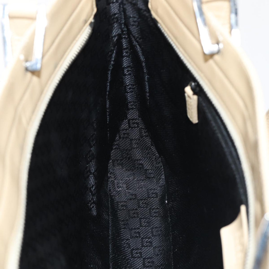 GUCCI Jackie Tote Bag Patent leather Beige 002 1133 ti1886