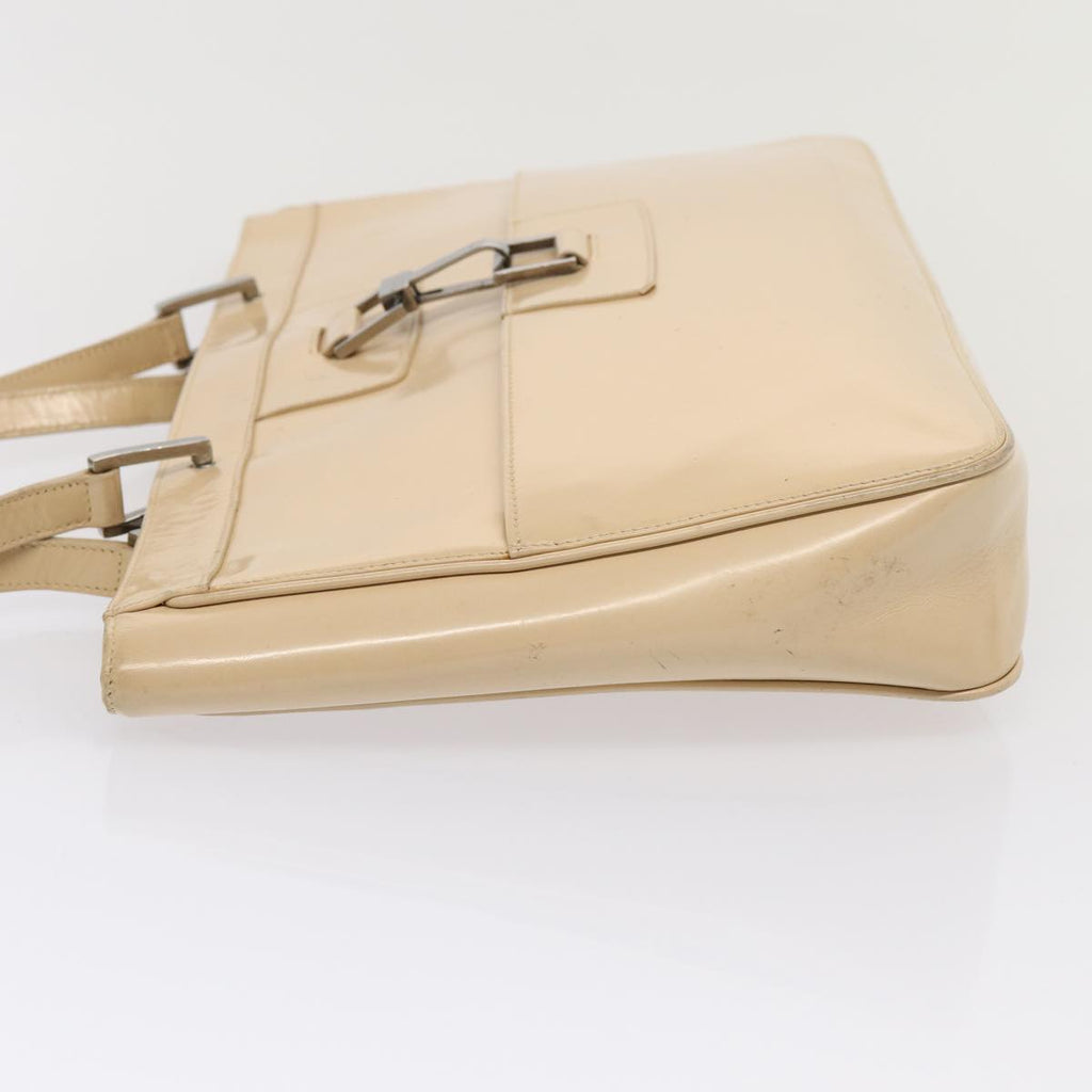 GUCCI Jackie Tote Bag Patent leather Beige 002 1133 ti1886