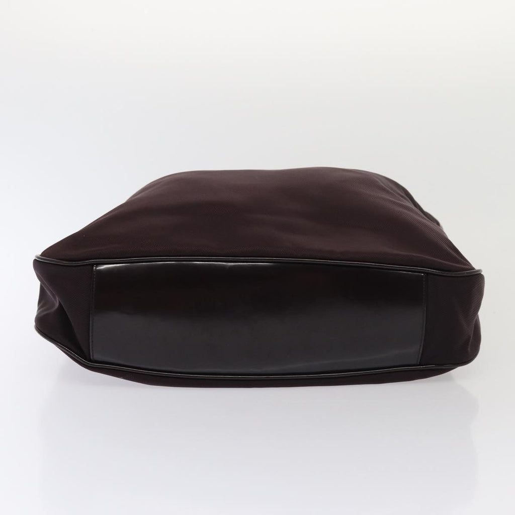 GUCCI Bamboo Hand Bag Nylon 2way Wine Red 001 1553 1577 ti1901