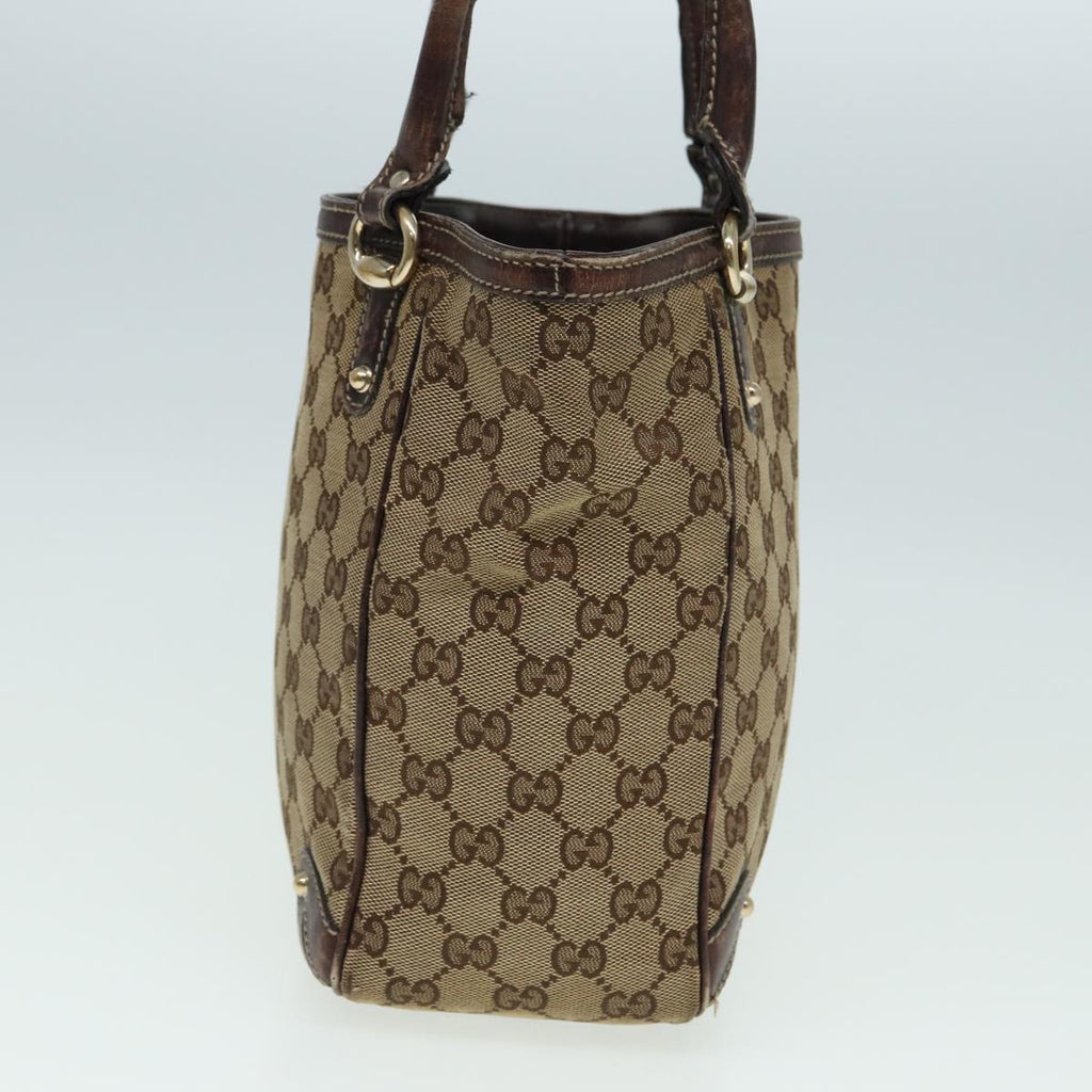 GUCCI GG Canvas Hand Bag Canvas 2Set Beige Brown ti1903