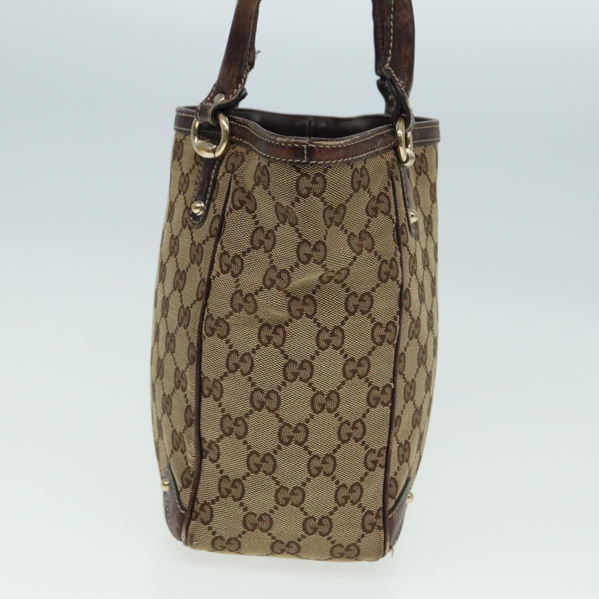 GUCCI GG Canvas Hand Bag Canvas 2Set Beige Brown ti1903