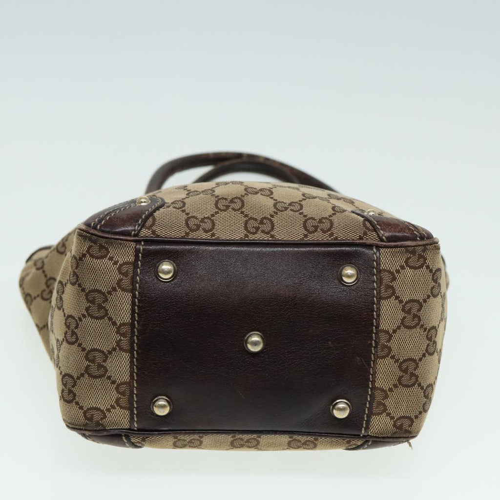 GUCCI GG Canvas Hand Bag Canvas 2Set Beige Brown ti1903