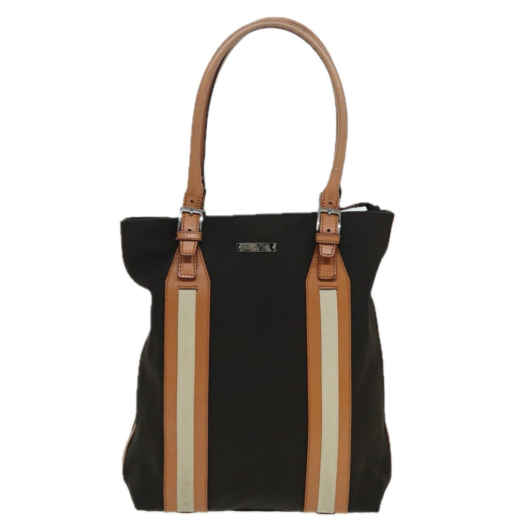 GUCCI GG Canvas Hand Bag Canvas 2Set Beige Brown ti1903