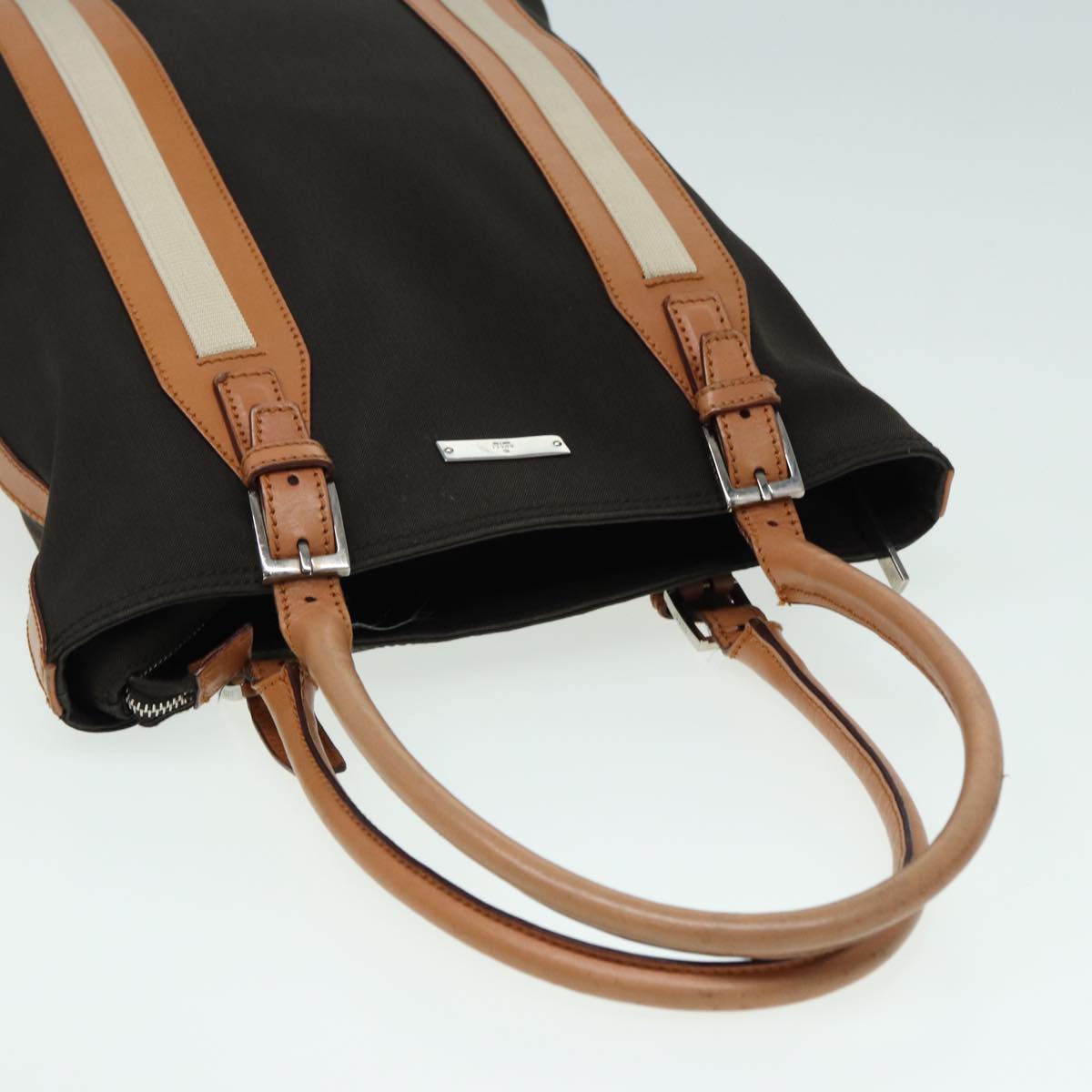 GUCCI GG Canvas Hand Bag Canvas 2Set Beige Brown ti1903