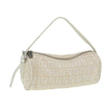 FENDI Zucchino Canvas Pouch Nylon White Silver ti1933