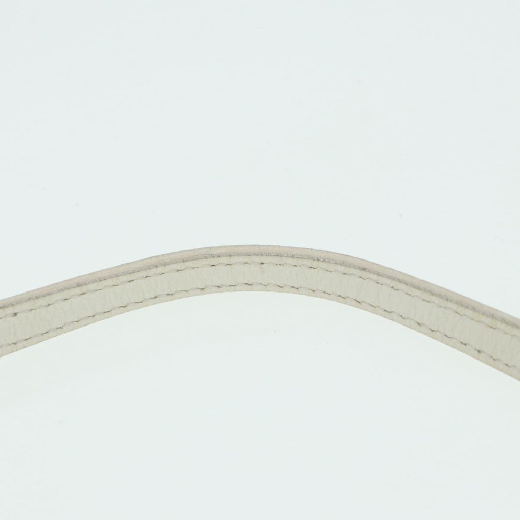 FENDI Zucchino Canvas Pouch Nylon White Silver ti1933