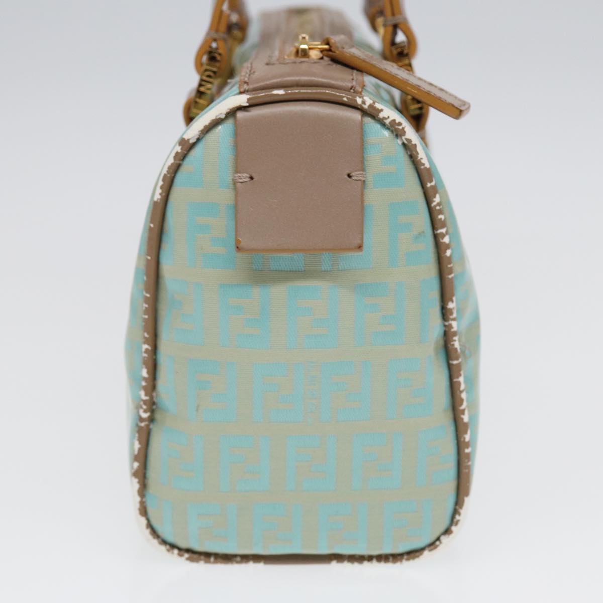 FENDI Hand Bag Enamel Peppermint Gold ti1934