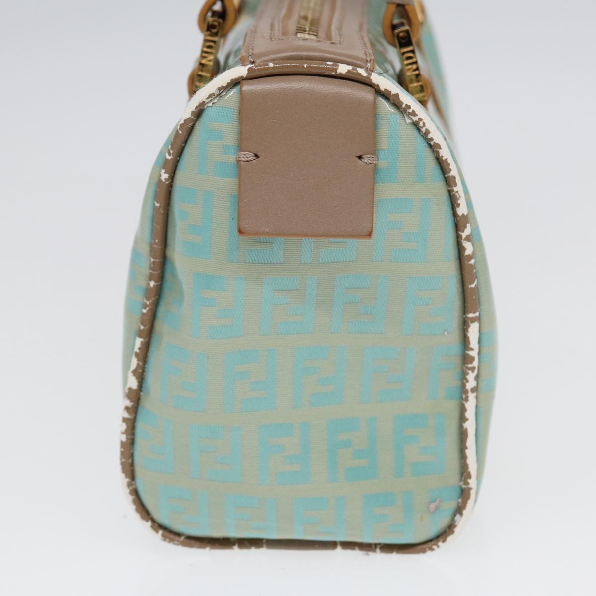 FENDI Hand Bag Enamel Peppermint Gold ti1934