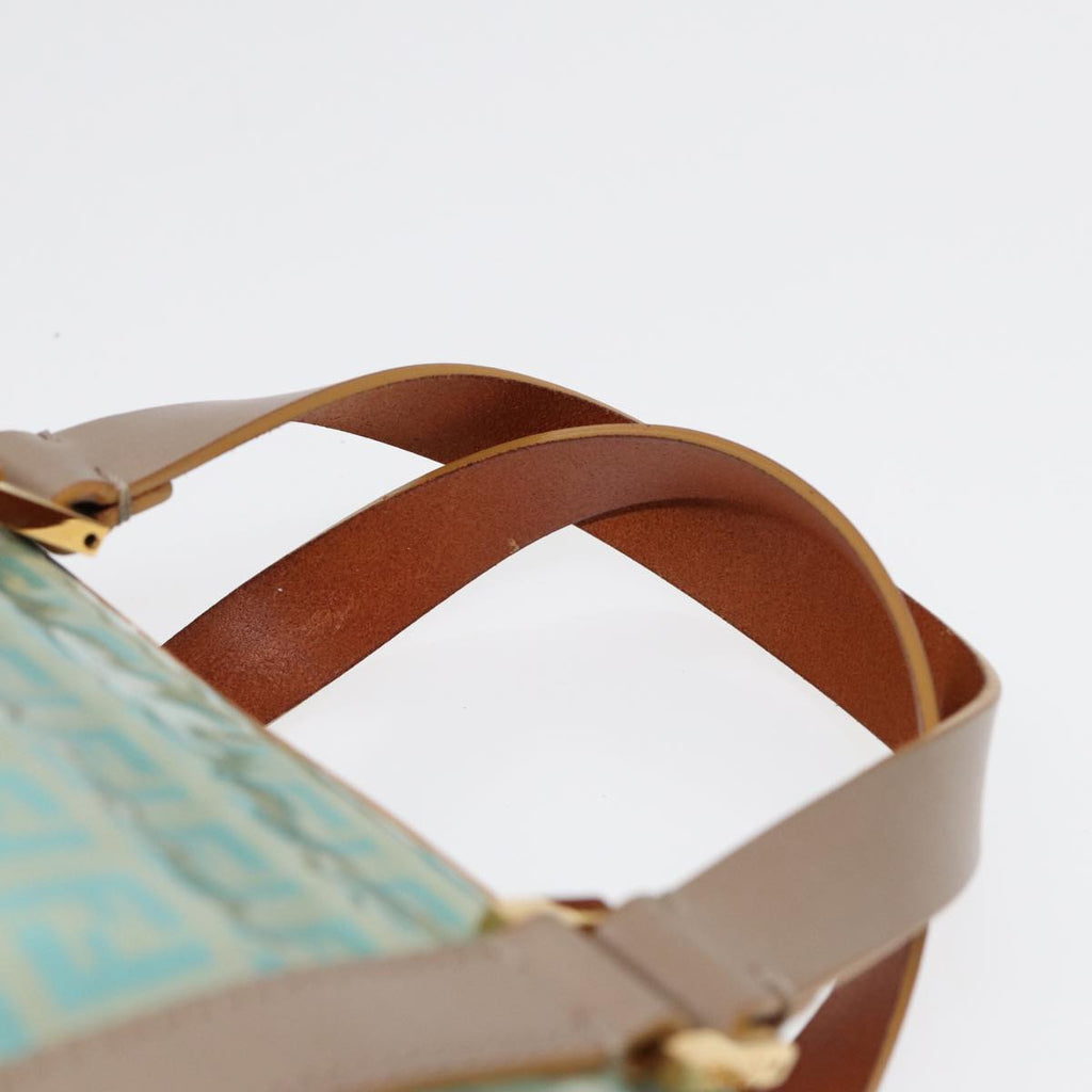 FENDI Hand Bag Enamel Peppermint Gold ti1934