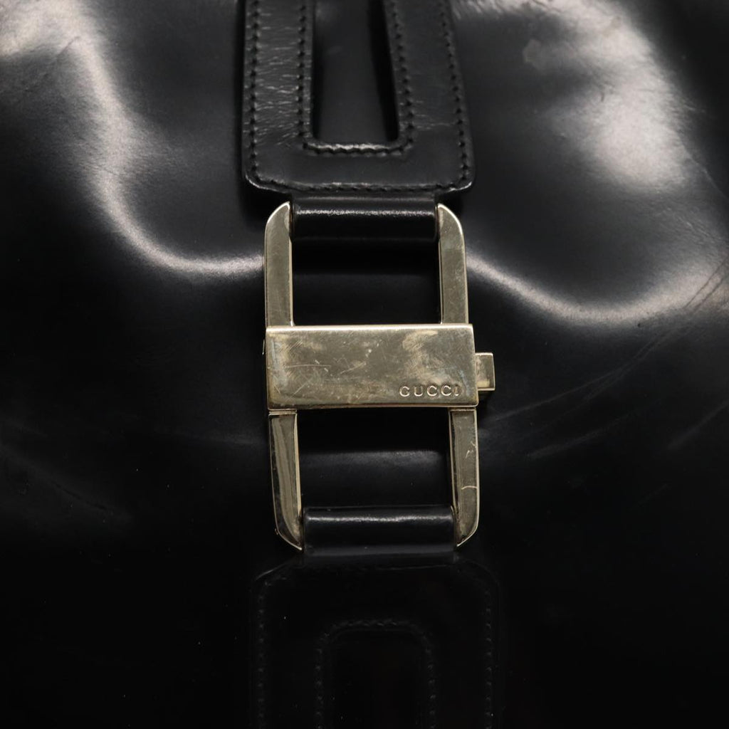GUCCI Shoulder Bag Patent leather Black Gold 001 4149 ti1936