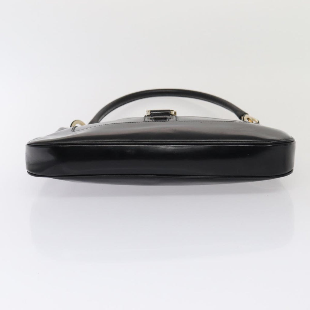 GUCCI Shoulder Bag Patent leather Black Gold 001 4149 ti1936