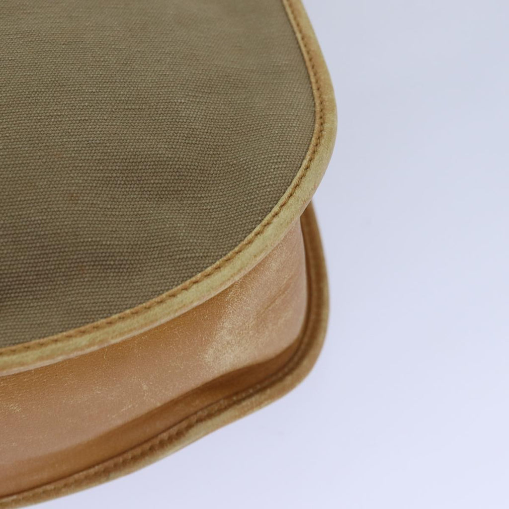 GUCCI Hand Bag Canvas Leather Beige 110295 ti1937
