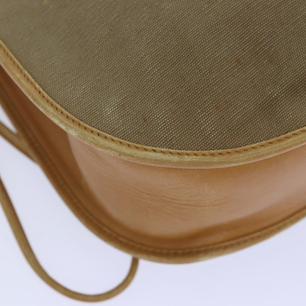 GUCCI Hand Bag Canvas Leather Beige 110295 ti1937