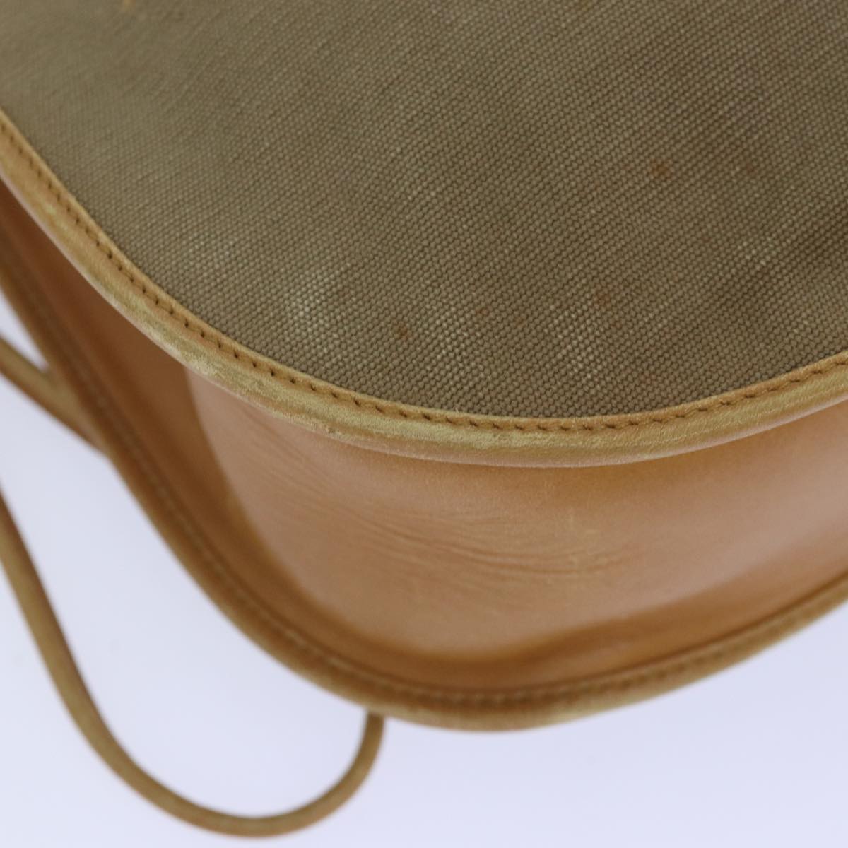 GUCCI Hand Bag Canvas Leather Beige 110295 ti1937
