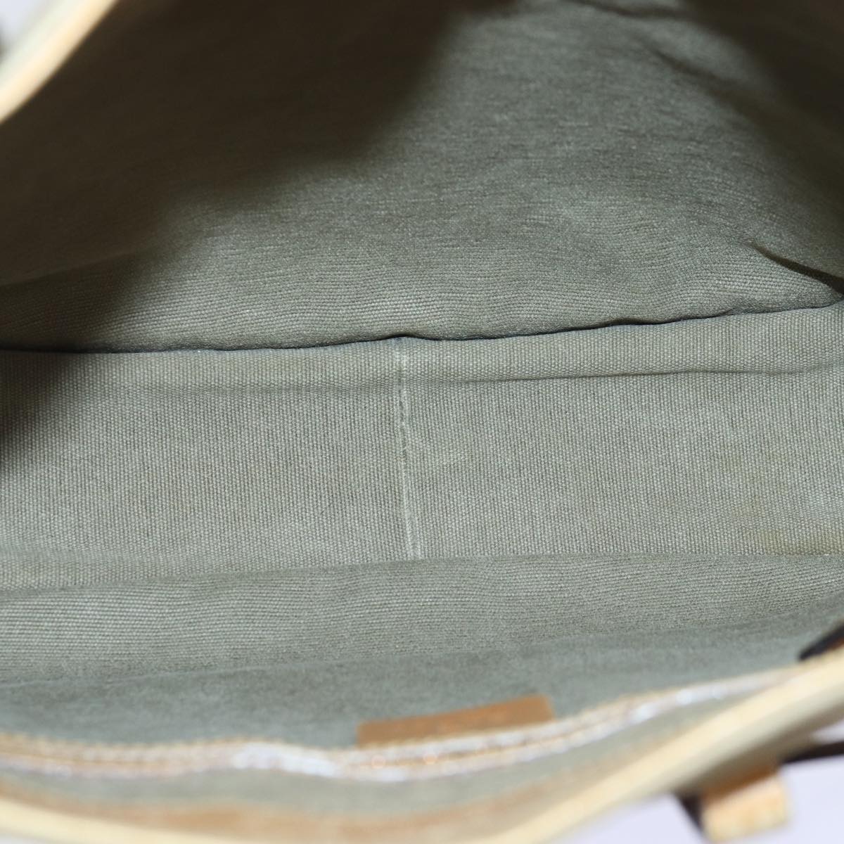 GUCCI Hand Bag Canvas Leather Beige 110295 ti1937
