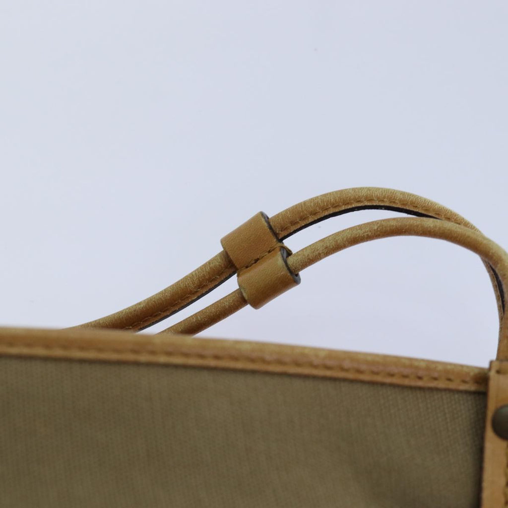 GUCCI Hand Bag Canvas Leather Beige 110295 ti1937
