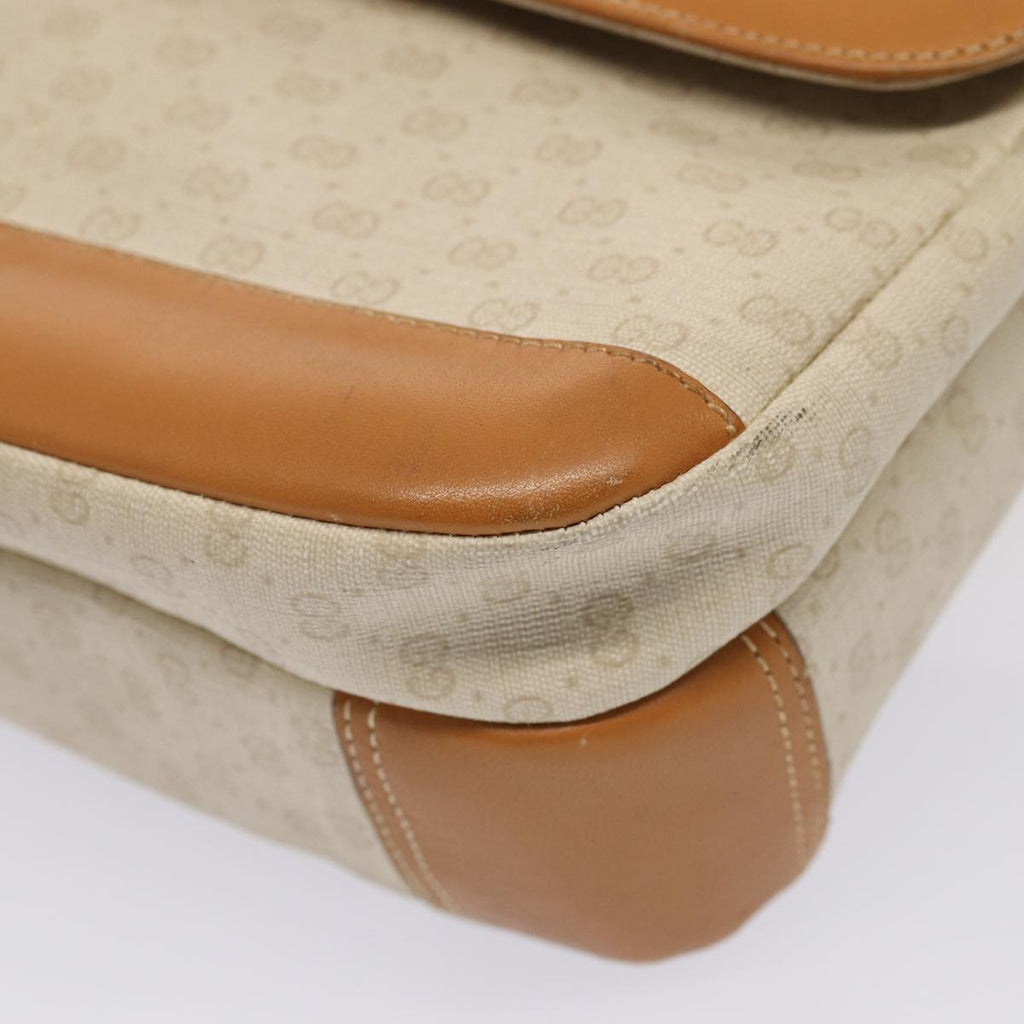 GUCCI GG Supreme Shoulder Bag PVC Leather Beige gold 001 106 0185 ti1955