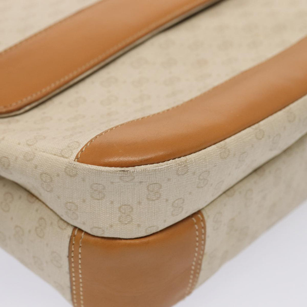 GUCCI GG Supreme Shoulder Bag PVC Leather Beige gold 001 106 0185 ti1955
