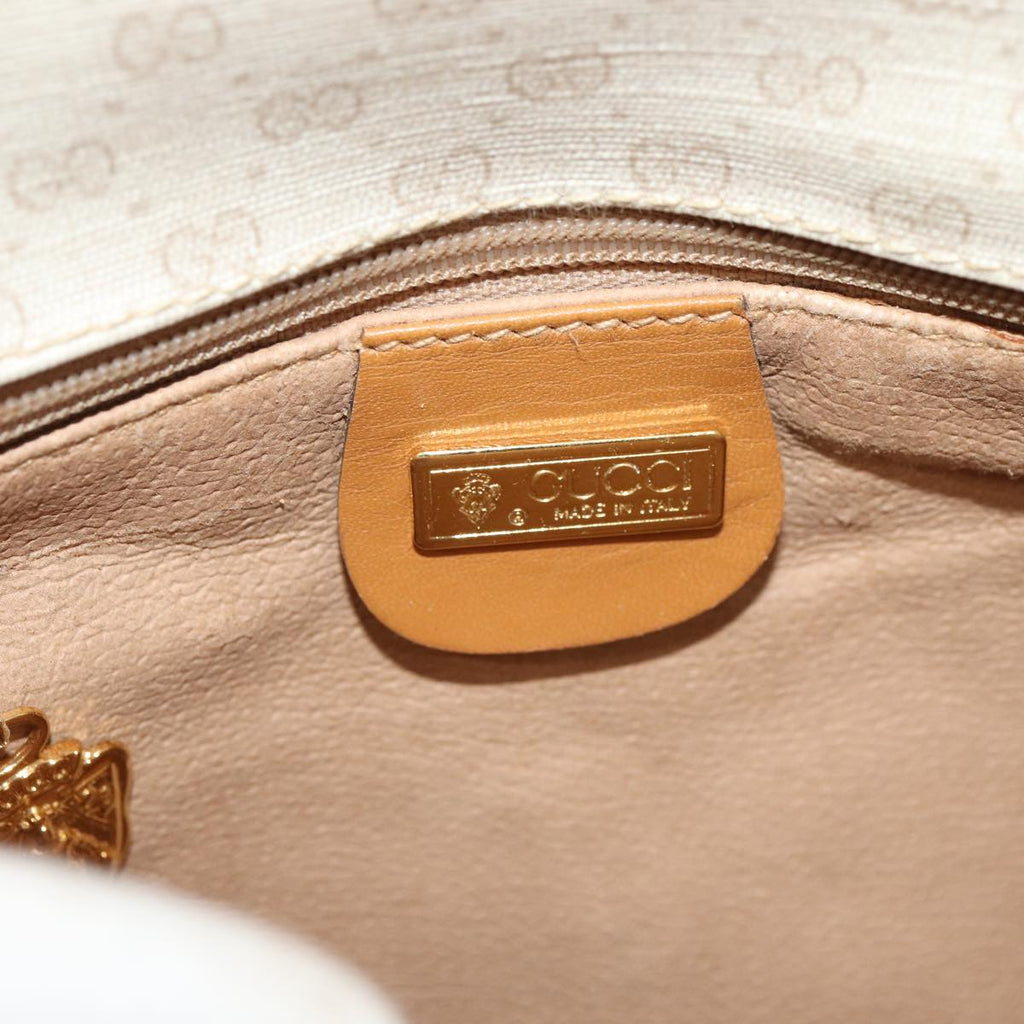 GUCCI GG Supreme Shoulder Bag PVC Leather Beige gold 001 106 0185 ti1955
