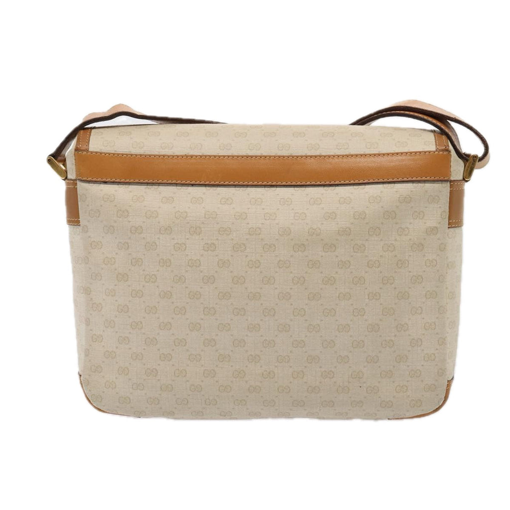 GUCCI GG Supreme Shoulder Bag PVC Leather Beige gold 001 106 0185 ti1955