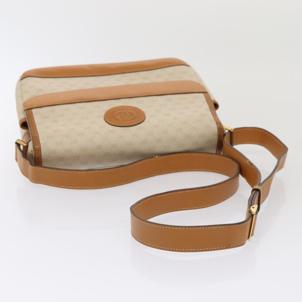 GUCCI GG Supreme Shoulder Bag PVC Leather Beige gold 001 106 0185 ti1955