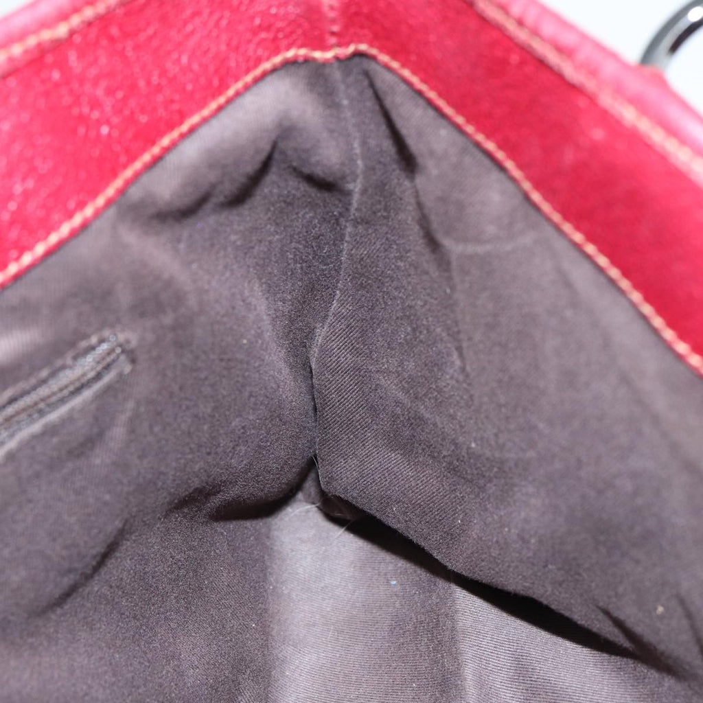 GUCCI GG Canvas Tote Bag Beige Red 113015 ti1957