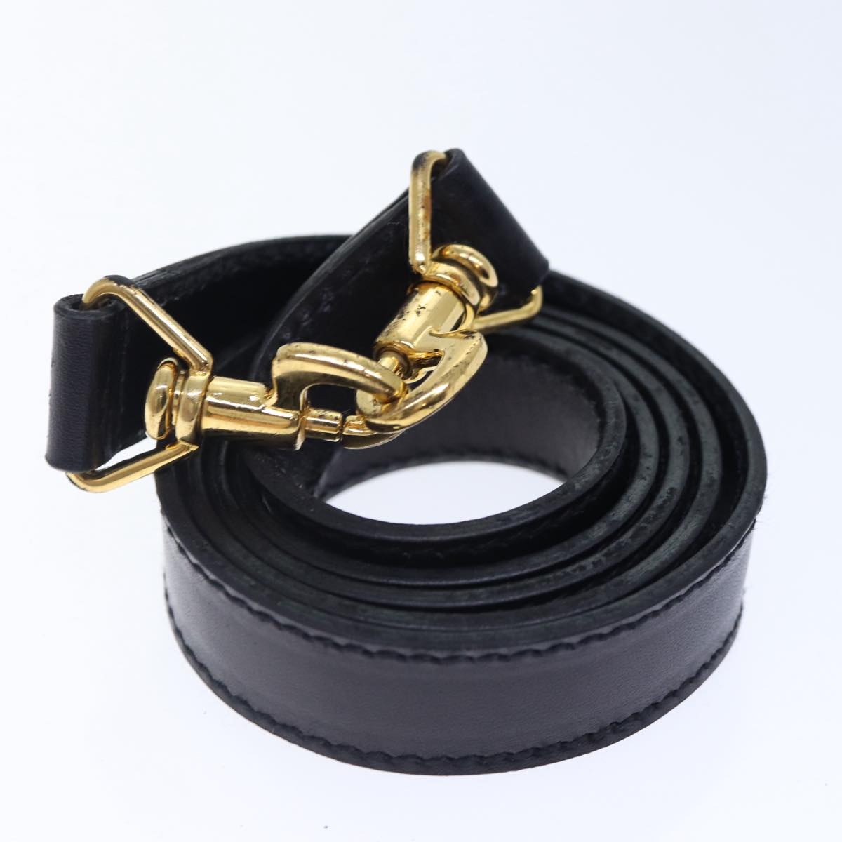 GUCCI GG Canvas Hand Bag 2way Black Gold 000 3444 0282 ti1965
