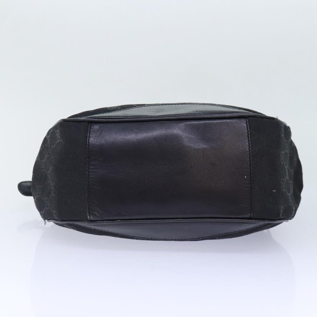 GUCCI GG Canvas Hand Bag 2way Black Gold 000 3444 0282 ti1965