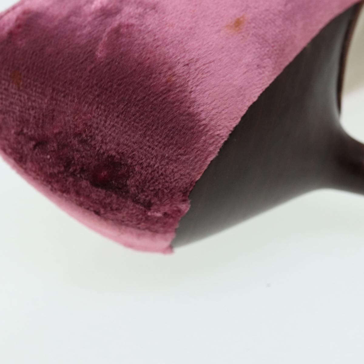 GUCCI pumps High heels Velor 37C Pink Beige ti1972