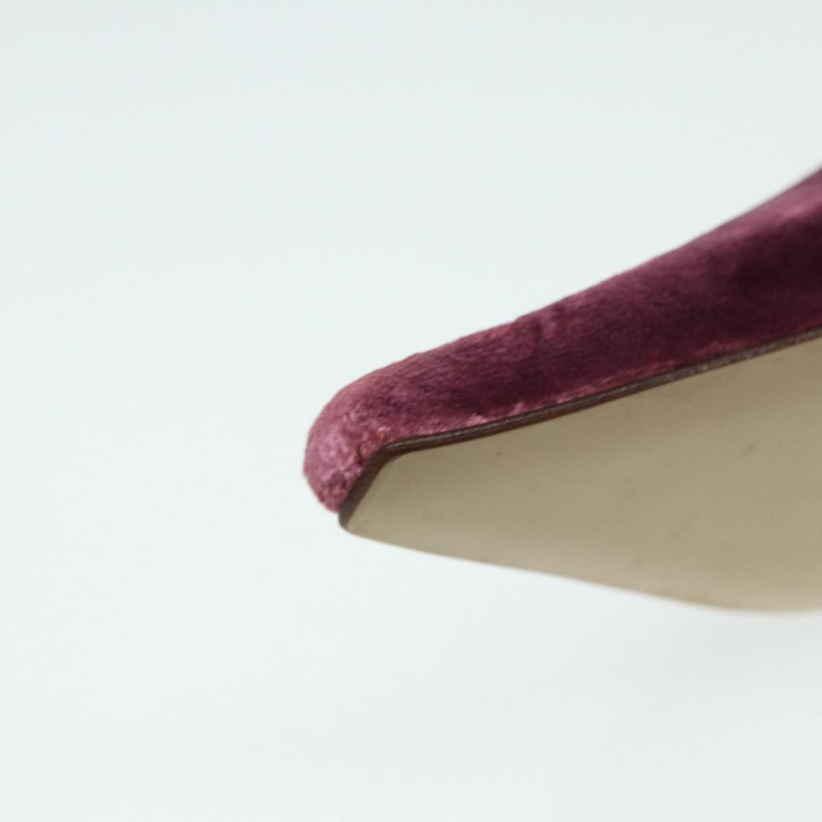 GUCCI pumps High heels Velor 37C Pink Beige ti1972