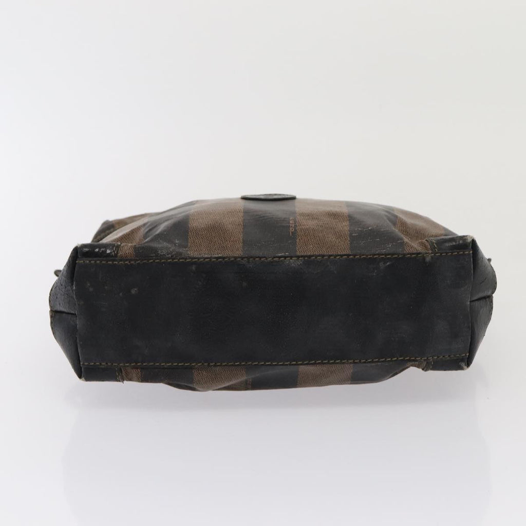 FENDI Pecan Canvas Hand Bag Coated Canvas 2Set Brown Black ti1976