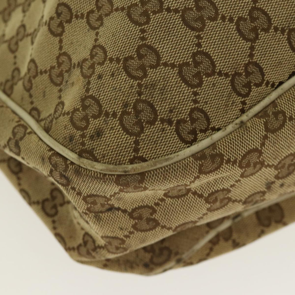 GUCCI GG Canvas Shoulder Bag Beige Gold 296834 ti1988
