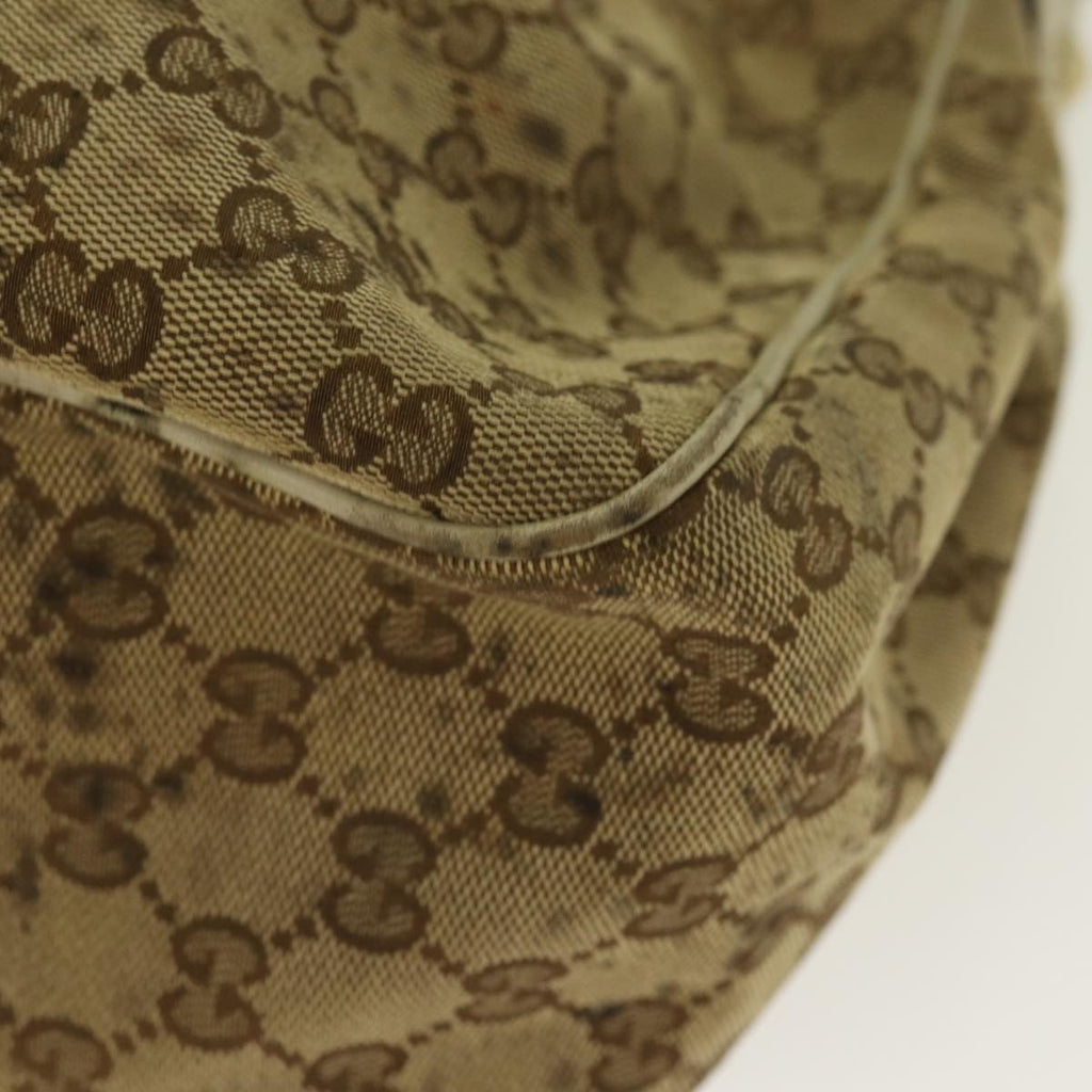 GUCCI GG Canvas Shoulder Bag Beige Gold 296834 ti1988