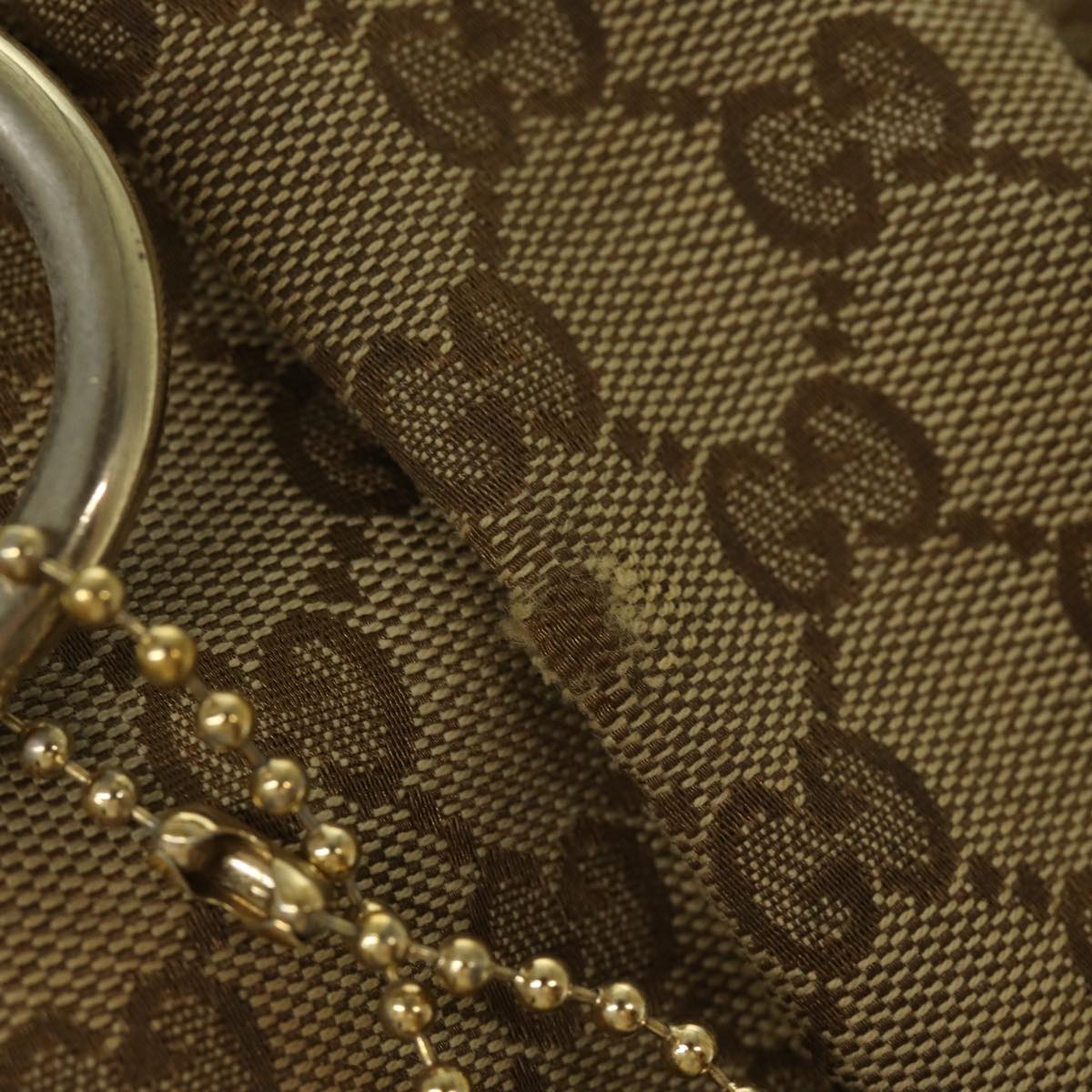 GUCCI GG Canvas Shoulder Bag Beige Gold 296834 ti1988