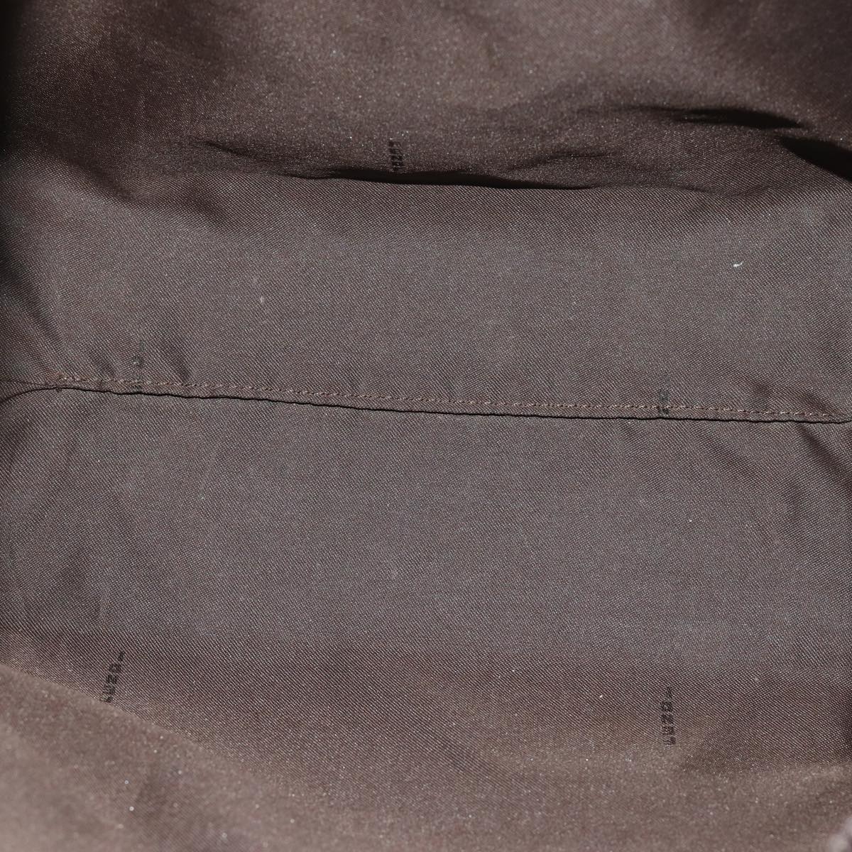 FENDI Zucca Canvas Tote Bag Brown Black Silver ti2007