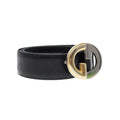 GUCCI Belt Leather 33.5"" Black ti2013