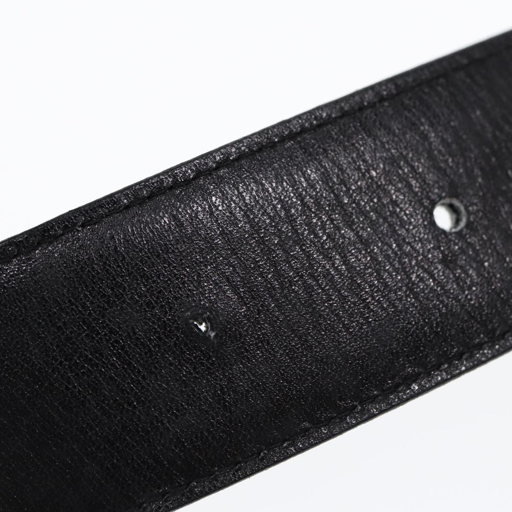 GUCCI Belt Leather 33.5"" Black ti2013