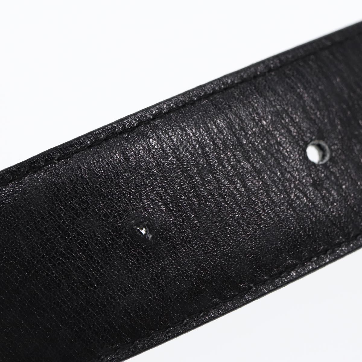 GUCCI Belt Leather 33.5"" Black ti2013