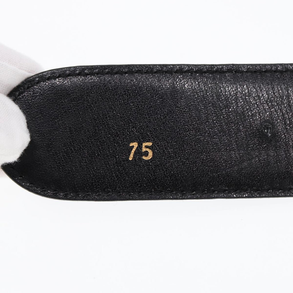 GUCCI Belt Leather 33.5"" Black ti2013