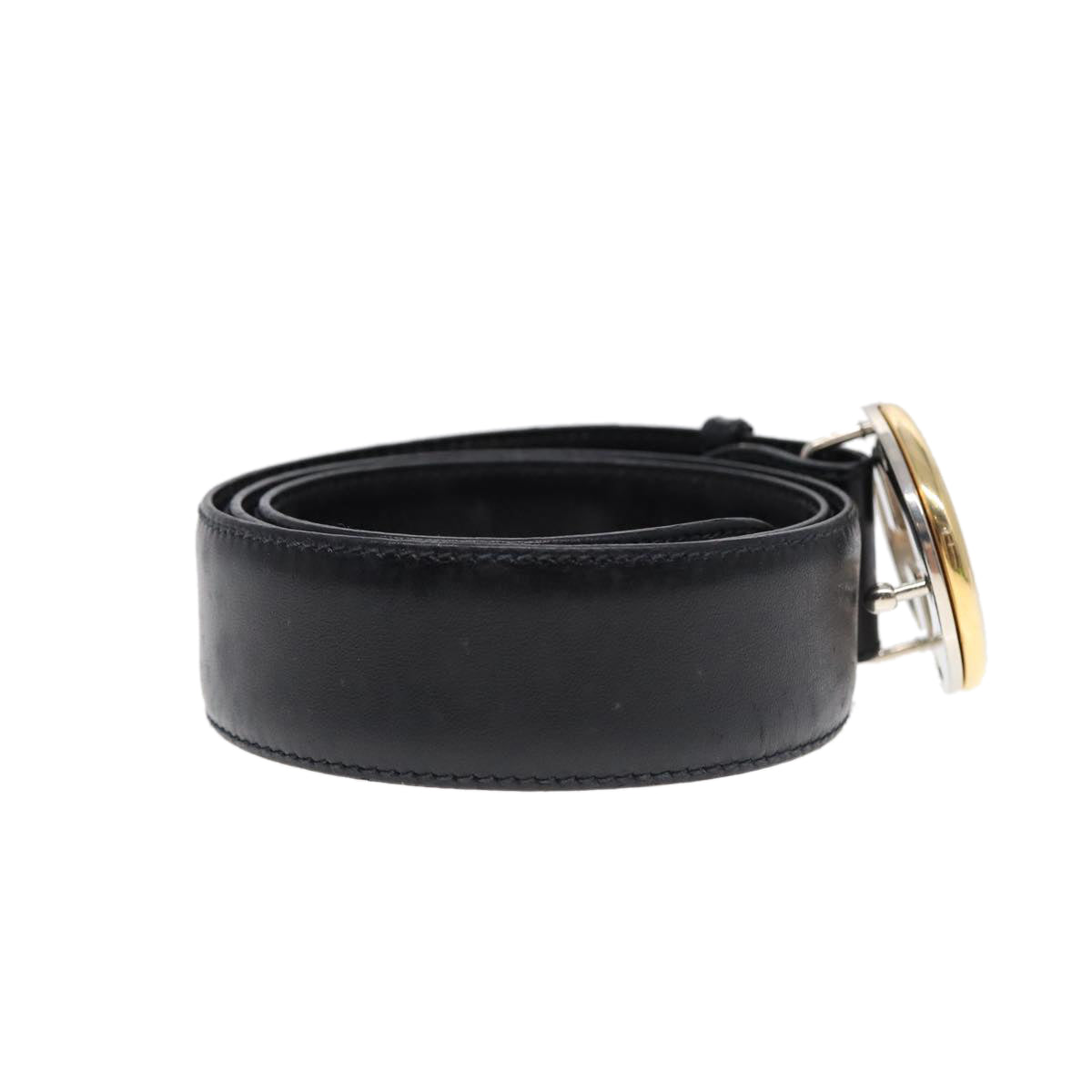 GUCCI Belt Leather 33.5"" Black ti2013