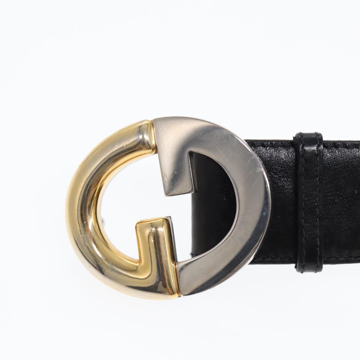 GUCCI Belt Leather 33.5"" Black ti2013