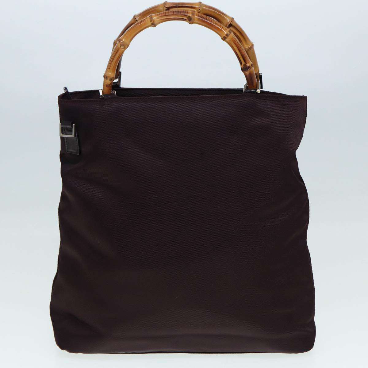 GUCCI Bamboo Shoulder Bag Nylon 2Set Brown Black ti2023