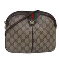 GUCCI GG Supreme Web Sherry Line Shoulder Bag PVC Beige 904 02 047 ti2026