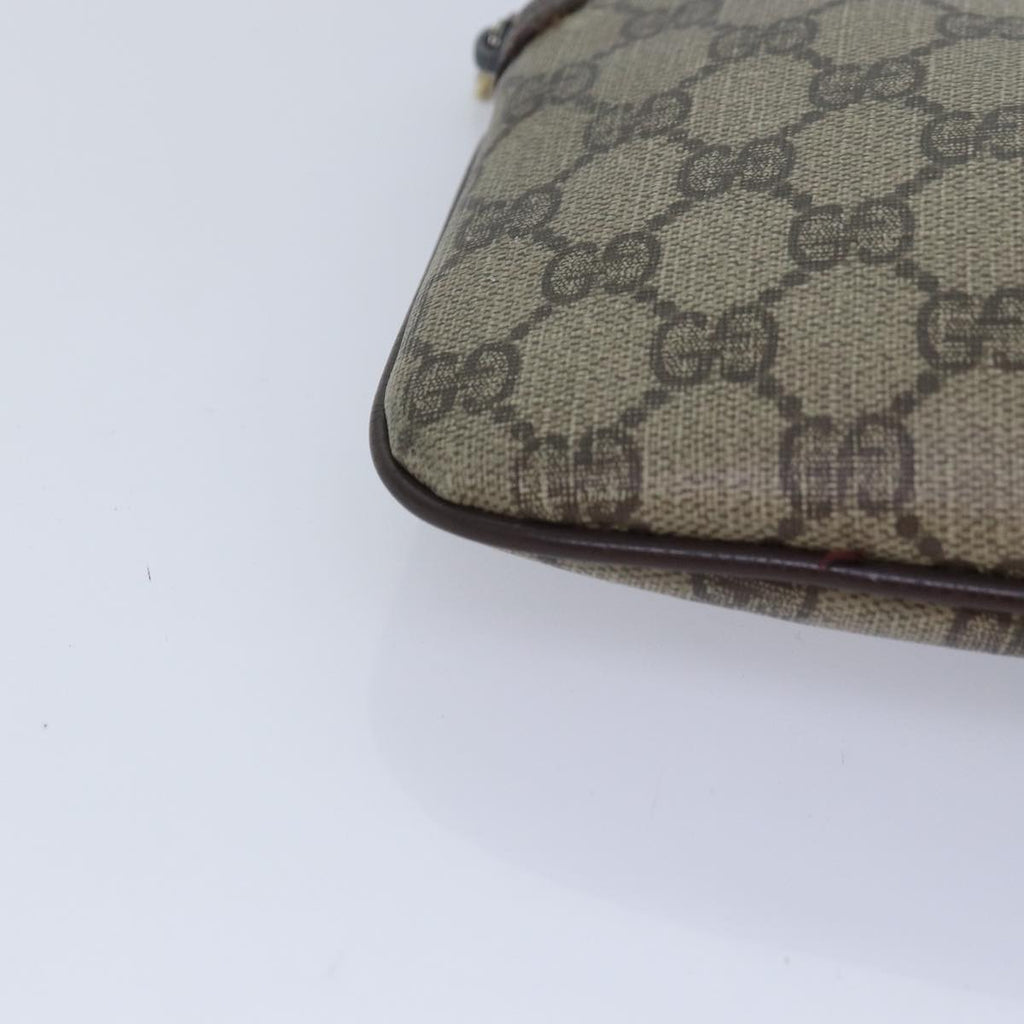 GUCCI GG Supreme Web Sherry Line Shoulder Bag PVC Beige 904 02 047 ti2026