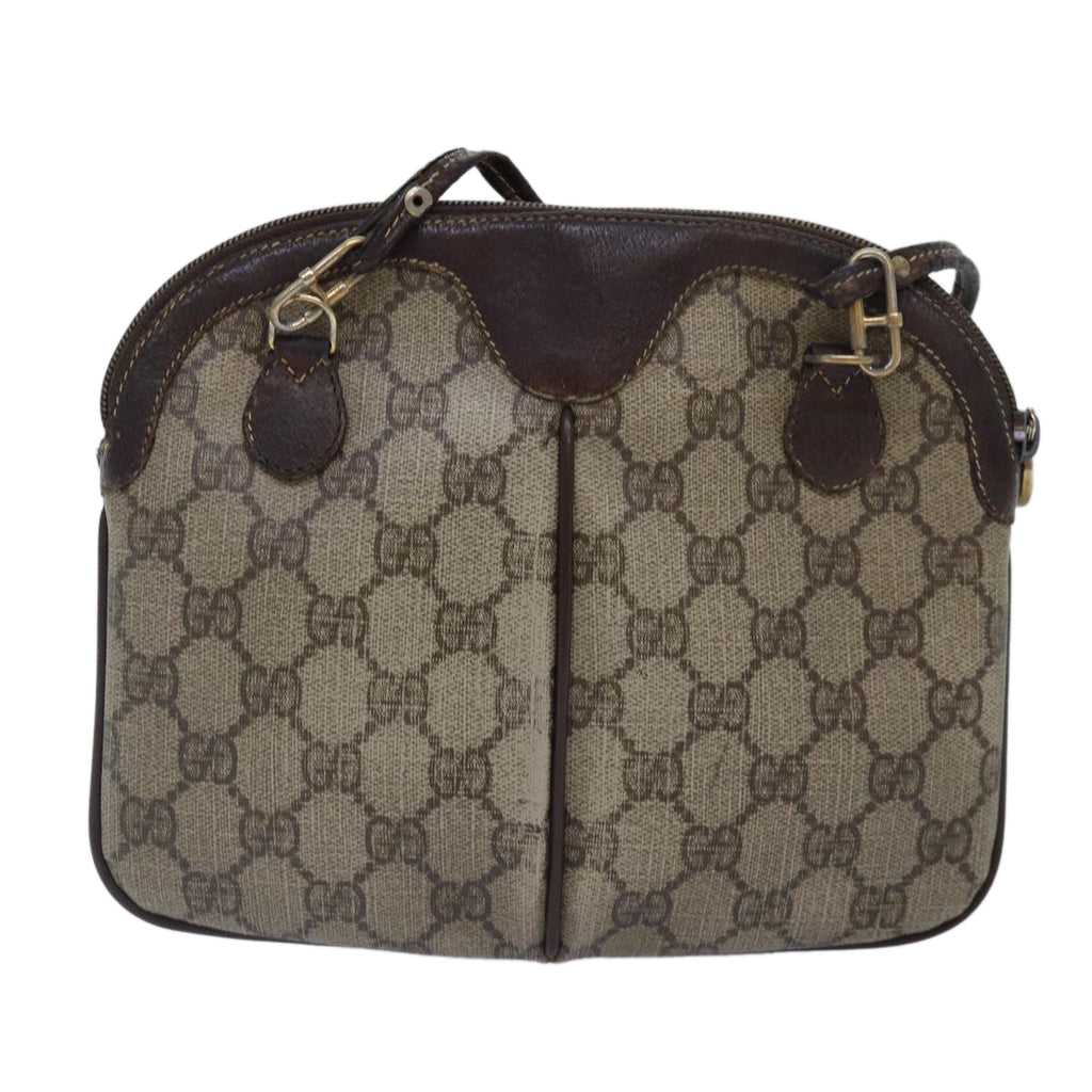 GUCCI GG Supreme Web Sherry Line Shoulder Bag PVC Beige 904 02 047 ti2026